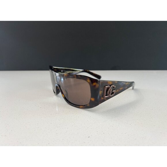 Dolce&Gabbana DG4454 brown tortoise rectangle sunglasses NWOT main image 4